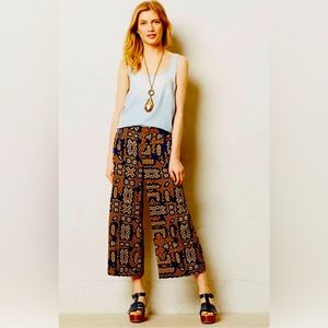 Anthropologie Cartonnier Sampa Cropped Flare Pant Culottes 8